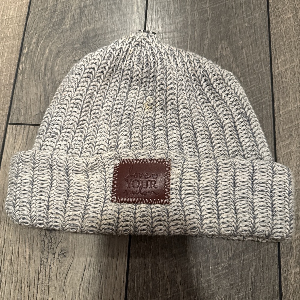 Love Your Melon Gray Knit Beanie